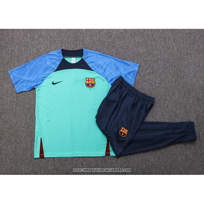 Tuta da Track FC Barcellona Manica Corta 2022 2023 Verde